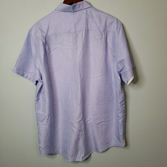 International Report Casual Shirt Mens Sz XL SLIM Short Sleeve Button Microfiber - Picture 2 of 16